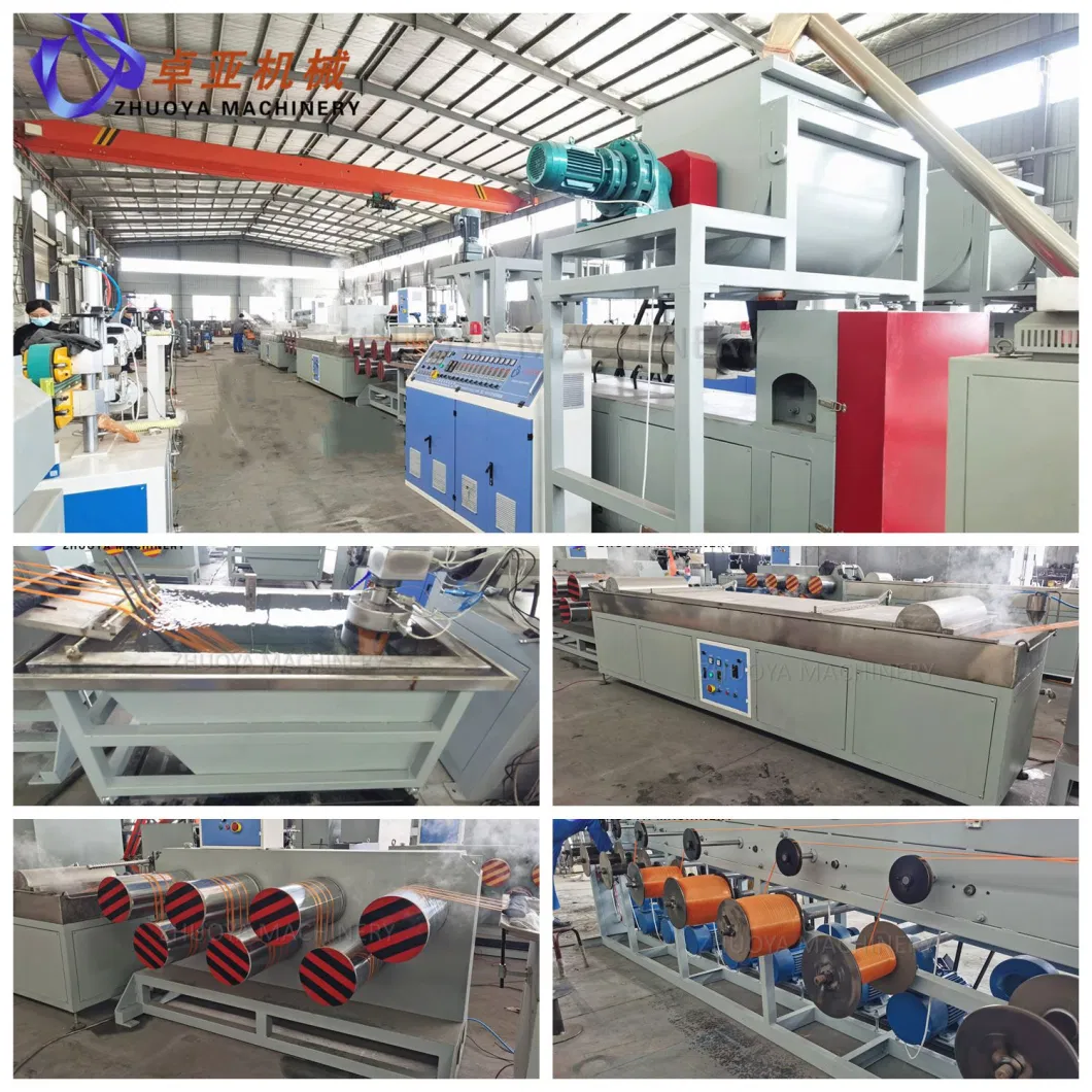 100% Recycled Pet Bottle Flakes Plastic Rope/Twine Filament/Yarn Extrusion/Twisting Making Machine